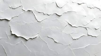 White Cracked Plaster Abstract Background Image