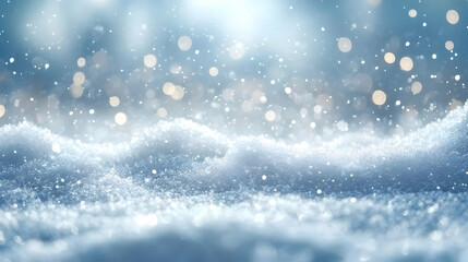 Fototapeta premium Sparkling Winter Background with Bokeh