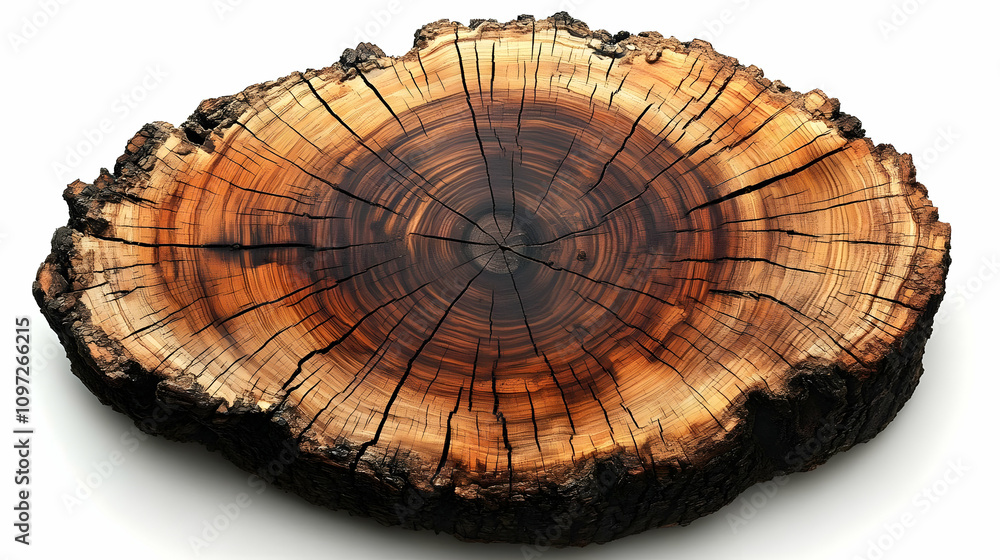 Poster tree cross section realistic image