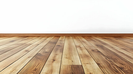 Empty Room with Wood Floor 3D Illustration