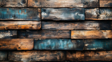 Rustic Wooden Wall Background Texture
