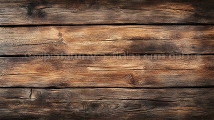 Fototapeta premium Rustic Brown Wooden Planks Background Texture