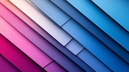 Obraz premium Abstract background with diagonal stripes of blue, pink, and purple.