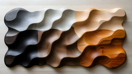 Abstract Wood Texture 3D Illustration