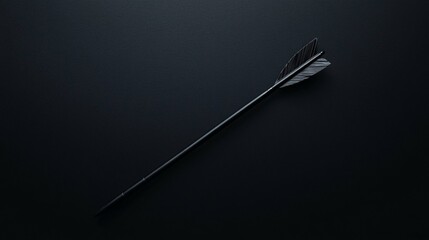 Fototapeta premium black arrow on dark background