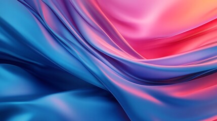 Obraz premium Colorful Wave of Silk Fabric