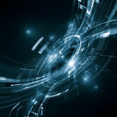 Obraz premium Vibrant digital technology abstract background design texture 