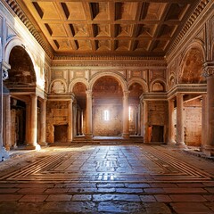 Obraz premium ancient Roman inner room, AI generated