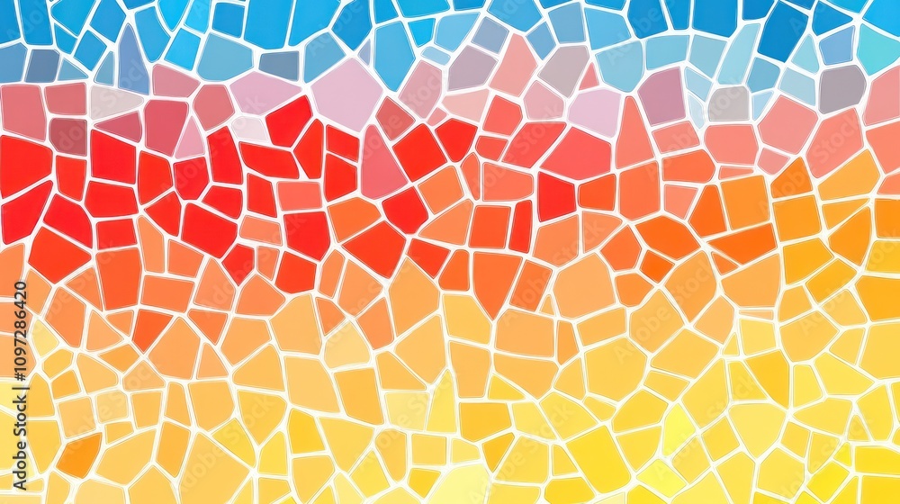 Poster abstract colorful mosaic pattern gradient design