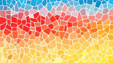 Abstract Colorful Mosaic Pattern Gradient Design