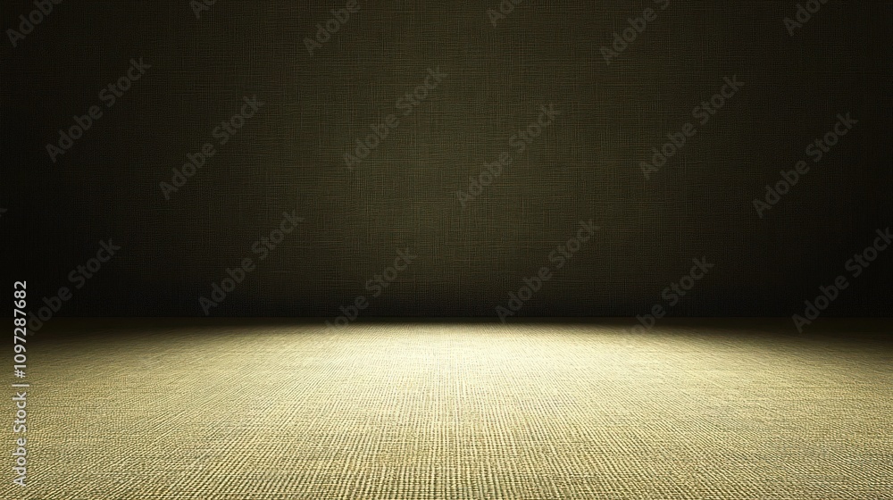 Aufkleber a minimalist scene featuring a softly illuminated textured surface and wall.