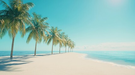 Obraz premium Tropical paradise beach adventure remote island landscape photography nature's beauty wide-angle view travel and relaxation
