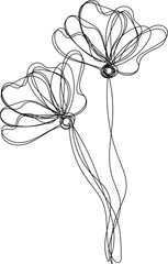 Obraz premium hand drawn flower