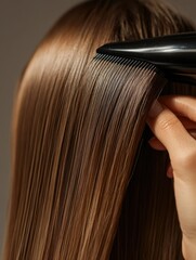Fototapeta premium Salon Hair Care with High-Quality Brush