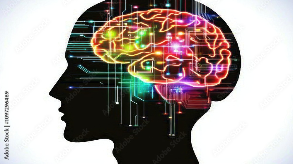Poster the illuminated mind: a visual representation of human intelligence and neural pathways