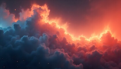 Fototapeta premium fire in the sky