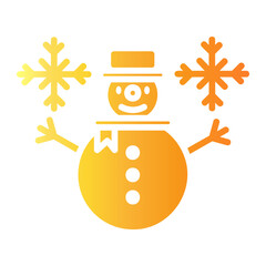 snowman Gradient icon
