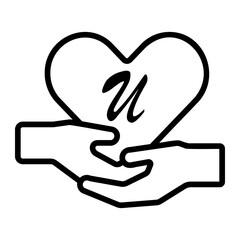 Obraz premium heart Line Icon