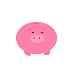Fototapeta premium Piggy bank, learn to save money.