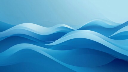 Fototapeta premium Abstract ocean wave pattern in blue: a