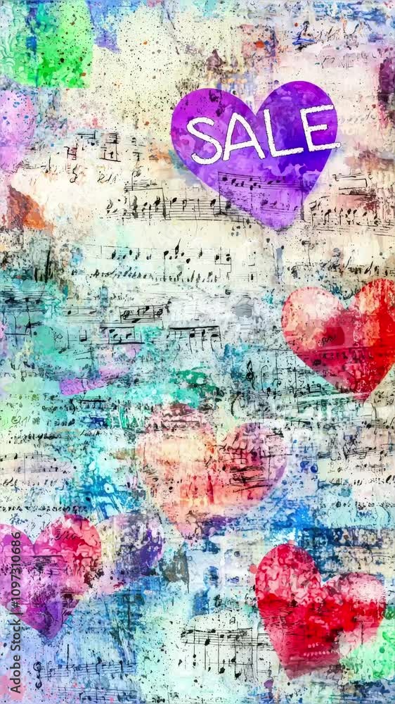 Poster love sale vertical video. fast-changing graffiti-style graphics images featuring the word ‘love’ wit