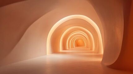 Obraz premium Explore modern minimalist architecture with a warm