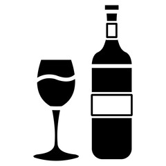 wine icon element for design