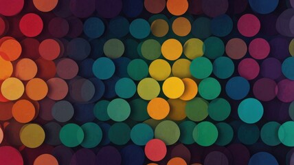  seamless abstract geometric pattern with various shapes like circles, triangles, and lines. Use a vibrant color palette with gradients, focusing on a modern and trendy design suitable for backgrounds