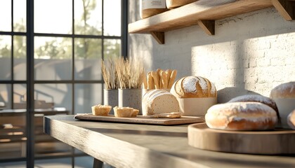 Rustic Bakery Morning Light