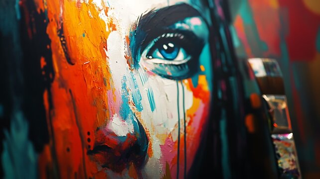 A group experimenting with modern painting techniques and styles 