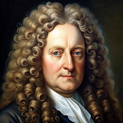Realistic Portrait of Robert Hooke