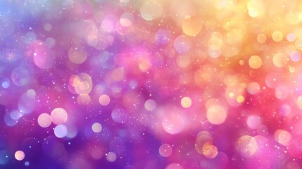 Obraz premium A vibrant, colorful bokeh background with soft lights for creative design purposes.