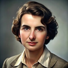 Realistic Portrait of Rosalind Franklin
