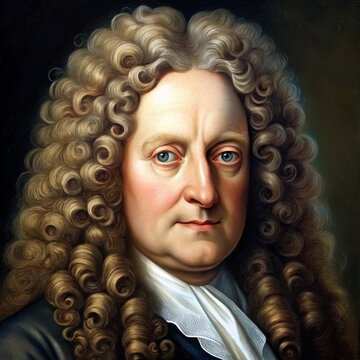 Realistic Portrait of Robert Hooke