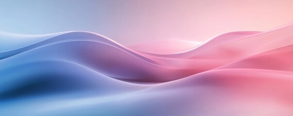 Fototapeta premium Stunning abstract gradient waves in soft pink