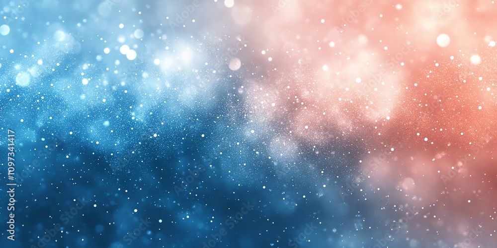 Poster a vibrant abstract background with blue and pink hues, featuring soft bokeh effects.