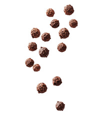 peppercorns on white background