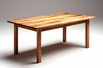 Elegant Wooden Dining Table with Natural Grain and Warm Tones, Perfectly Designed for Modern Interiors and Cozy Gatherings, Showcasing Craftsmanship and Quality Materials