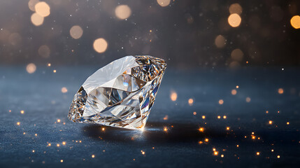 Obraz premium The beauty of diamonds and their luxury suit the beautiful scenery. For couples or ladies, look good and stylish. and space for writing text