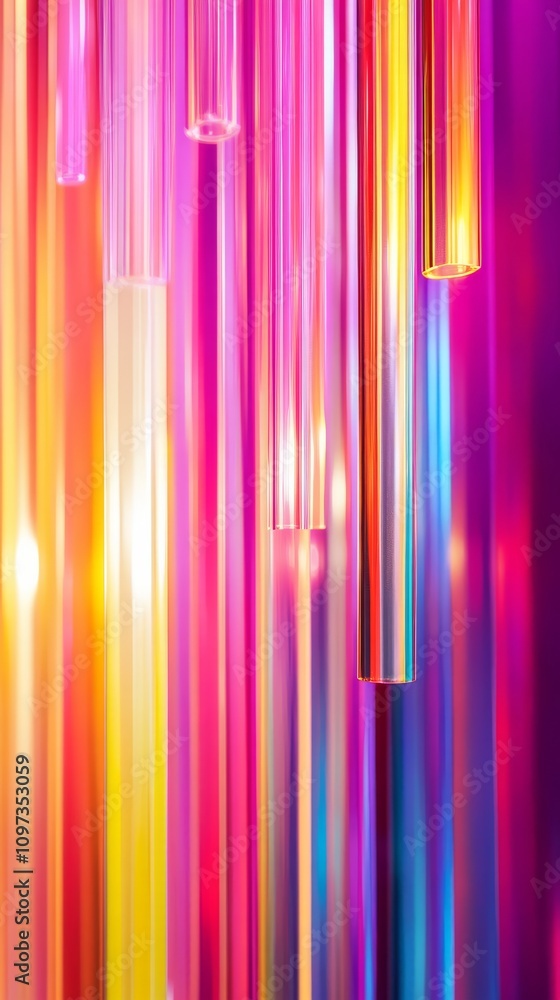 Poster explore vibrant abstract light patterns: a dynamic