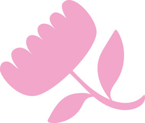 colorful flower in flat style vector