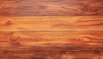 Fototapeta premium Woodwork Furniture Technique Concept. A close-up view of polished wooden flooring showcasing rich brown tones and natural grain patterns.