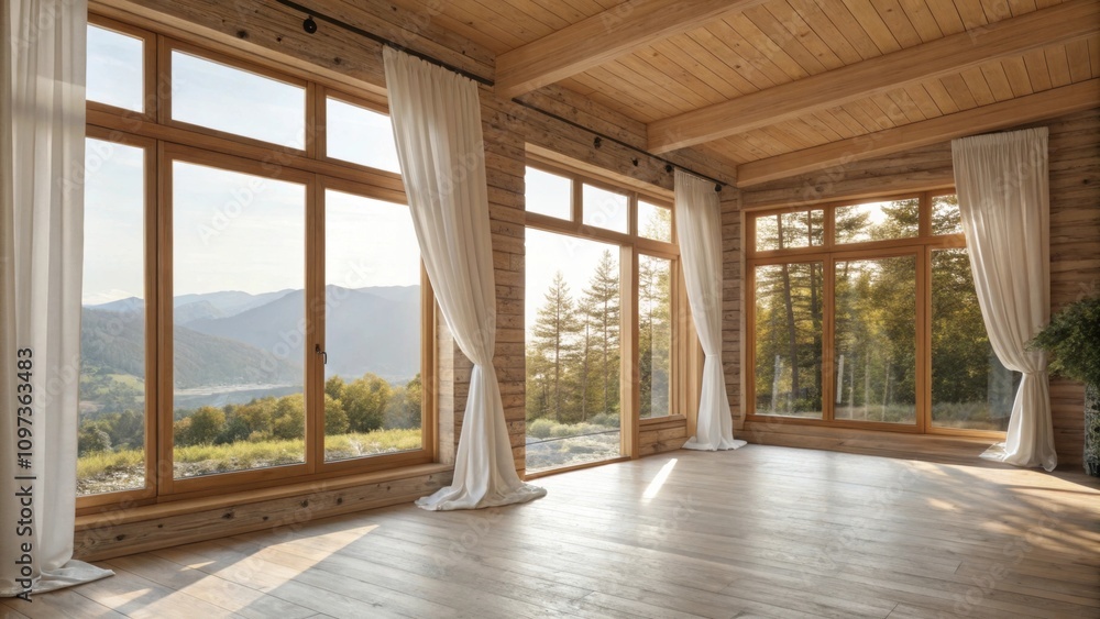 Aufkleber the large windows allow for natural light to flood in accentuating the organic textures and colors o
