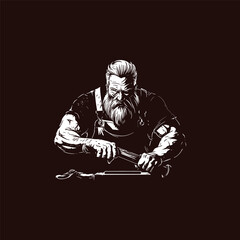 
Blacksmith vector illustration