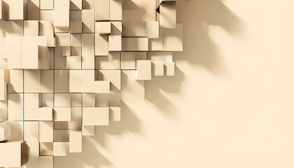 Abstract geometric square background design, perfect for banners, leaflets, product releases, and creative layouts with ample copy space for text	
