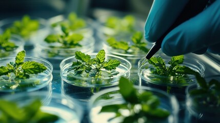 A product made from microorganisms that uses biotechnology to produce sustainably. Researchers are analyzing the results