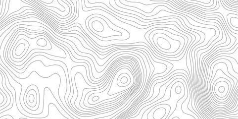 Abstract lines background. Contour maps. Topo contour map design.Black and white lines seamless Topographic map patterns, topography line map.