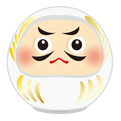 シンプルな可愛い達磨のイラスト