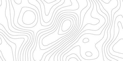 Fototapeta premium Abstract lines background. Contour maps. Topo contour map design.Black and white lines seamless Topographic map patterns, topography line map.