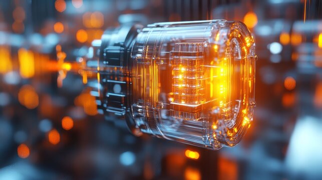 A simulation of a quantum bit (qubit) in action by researchers studying quantum computation in a lab.